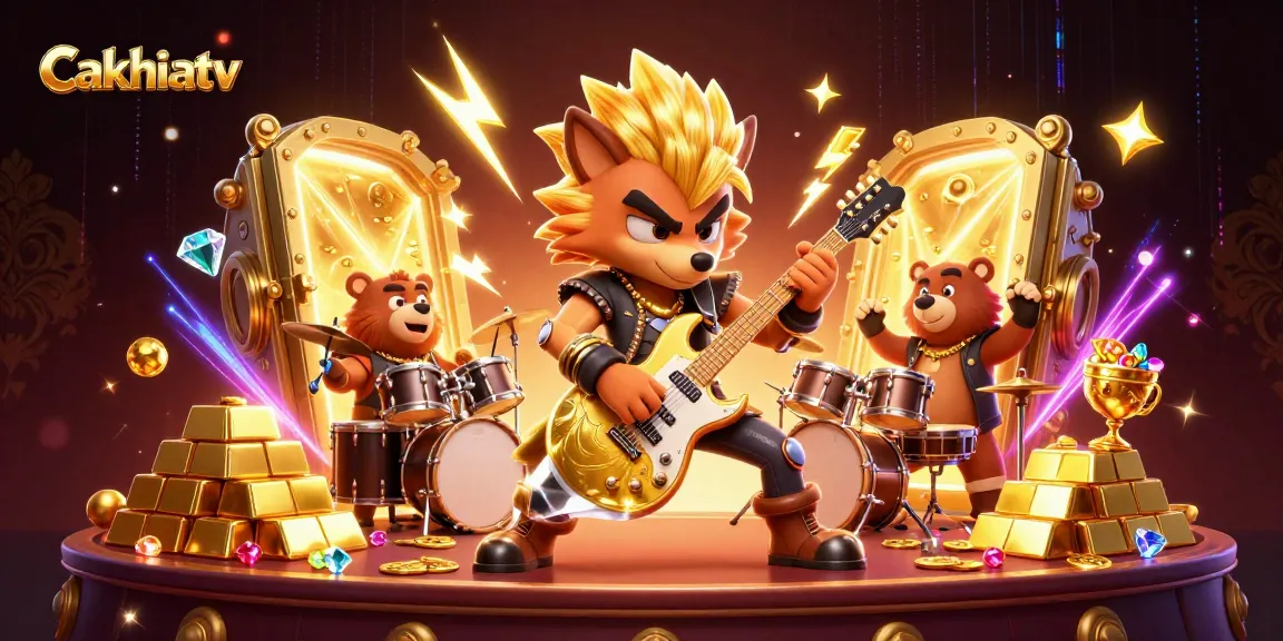 Cakhiatv brings excitement to the casino stage with dynamic cartoon characters and vibrant action.