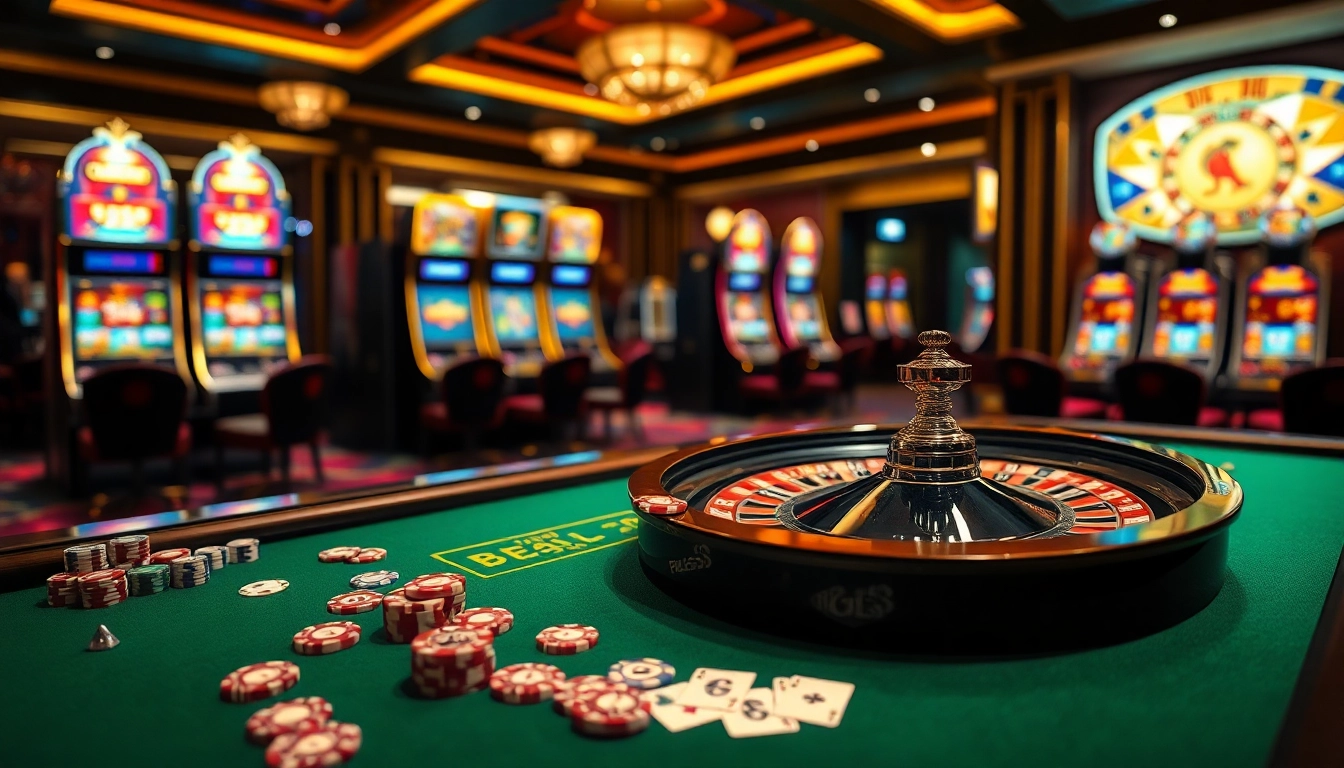 Viva uma jogabilidade emocionante na BL555 com mesas de cassino sofisticadas e elementos de jogo vibrantes.