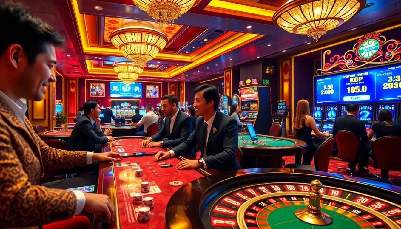 KJC Pro enhances casino gaming experience with exciting tables and vibrant gamblers.